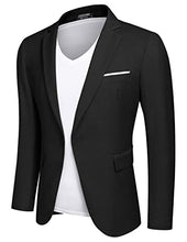 Load image into Gallery viewer, COOFANDY Men Sport Jacket Slim Fit Suits Lapel Pockets Causal Business Party Blazer Light Grey