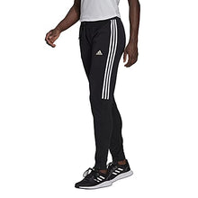 Load image into Gallery viewer, adidas Women's AEROREADY Sereno Slim Tapered-Cut 3-Stripes Pants, Black/White, Medium