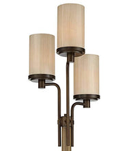 Load image into Gallery viewer, Astoria Rustic Farmhouse Floor Lamp 3-Light Tree Bronze Faux Wood Faux Tea Alabaster Glass for Living Room Reading Bedroom Office Uplight - Franklin Iron Works