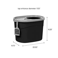 Load image into Gallery viewer, IRIS USA Top Entry Cat Litter Box with Cat Litter Scoop TECL-20