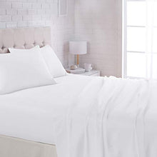 Load image into Gallery viewer, AmazonBasics Pleated Bed Skirt - Queen, Bright White & Lightweight Super Soft Easy Care Microfiber Sheet Set with 16" Deep Pockets - Queen, Bright White