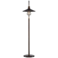 Load image into Gallery viewer, Garryton Industrial Floor Lamp Oiled Rubbed Bronze Metal Cage Barn Light Shade for Living Room Reading Bedroom Office - Franklin Iron Works
