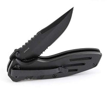 Load image into Gallery viewer, Smith & Wesson Extreme Ops SWA24S 7.1in S.S. Folding Knife with 3.1in Serrated Clip Point Blade and Aluminum Handle for Outdoor, Tactical, Survival and EDC