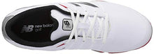 Load image into Gallery viewer, New Balance Men's NBG2004 Waterproof Spiked Comfort Golf Shoe, White/Red, 16 M US