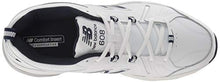 Load image into Gallery viewer, New Balance Men's 608 V5 Casual Comfort Cross Trainer, White/Navy, 11 W US