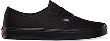 Load image into Gallery viewer, Vans Unisex Authentic Black/Black Canvas VN000EE3BKA Mens 11, Womens 12.5
