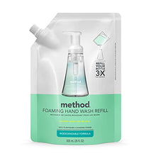 Load image into Gallery viewer, Method Foaming Hand Soap, Refill, Coconut Water, 28 oz, 6 pack, Packaging May Vary