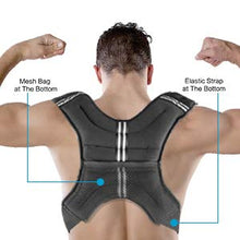 Load image into Gallery viewer, Henkelion Weighted Vest Weight Vest for Men Women Kids Weights Included, Body Weight Vests Adjustable for Running, Training Workout, Jogging, Walking - Black - 6 Lbs
