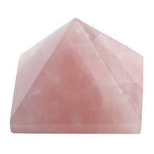 Load image into Gallery viewer, Top Plaza Chakra Prymaid Rose Quartz Green Aventurine Feng Shui Spiritual Reiki Healing Crystal Energy Statue Pyramid Figurines Decoration 1-1 1/4 Inch(Rose Quartz)