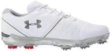 Load image into Gallery viewer, Under Armour Men's Spieth III Golf Shoe, White (102)/Overcast Gray, 12