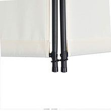 Load image into Gallery viewer, 4 Panel Room Divider Privacy Screens Home Office Accents Folding Steel Frame White (White)