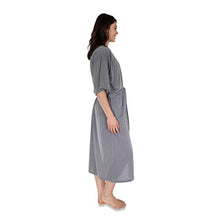 Load image into Gallery viewer, Sexy Basics Womens 3 Pack Soft Robes/Long Bathrobes/Silky Soft Semi-Sheer Kimono Spa Robe Wrap (3 Pack - Black/Khaki/Grey, Small)