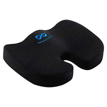 Load image into Gallery viewer, Everlasting Comfort Seat Cushion for Office Chair - Tailbone Cushion - Coccyx Cushion - Sciatica Pillow for Sitting (Black)