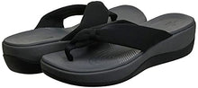 Load image into Gallery viewer, Clarks Women's Arla Glison Flip-Flop, black fabric, 8 Medium US