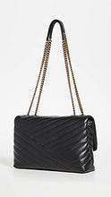Load image into Gallery viewer, Tory Burch Women's Kira Chevron Convertible Shoulder Bag, Black, One Size