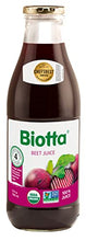 Load image into Gallery viewer, Biotta Organic Beet Juice - 100% Natural Beetroot Superfood - Helps Support Blood Pressure, Brain, Stamina & Energy - Natural Nitric Oxide & Potassium Booster - Gluten Free (32 Fl Oz, Pk of 4)