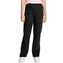 Load image into Gallery viewer, Hanes Women's EcoSmart Open Bottom Leg Sweatpants, Plum Port, 2X Large