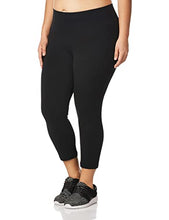 Load image into Gallery viewer, Hue Women's Plus-size Ultra Capri Leggings with Wide Waistband Sockshosiery, -black, 3X
