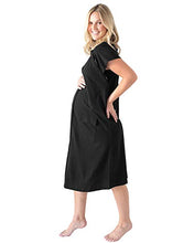 Load image into Gallery viewer, Kindred Bravely Universal Labor and Delivery Gown | 3 In 1 Labor, Delivery, Nursing Gown for Hospital (Black, S-M-L)