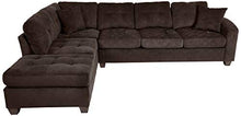 Load image into Gallery viewer, Homelegance Emilio 110" x 78" Fabric Sectional Sofa, Chocolate