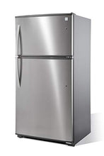 Load image into Gallery viewer, Kenmore Top-Freezer Refrigerator with LED Lighting and 20.8 Cubic Ft. Total Capacity, Stainless Steel