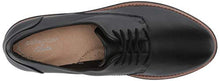 Load image into Gallery viewer, Clarks womens Sharon Noel Oxford, Black Leather W/ Dark Tan Welt, 7.5 US
