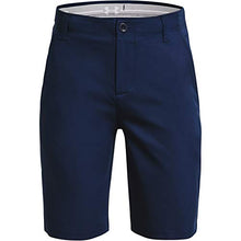 Load image into Gallery viewer, Under Armour Boys' Showdown Shorts , Academy Blue (408)/Halo Gray , Youth Large