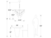 Load image into Gallery viewer, Luxury Modern Crystal Chandeliers Lighting Ceiling Lamp Lights Fixture With 5 Tiers for Dining Room, Living Room(12 Lights Chrome)