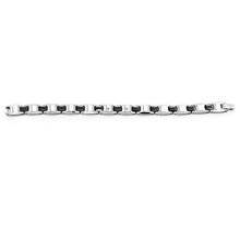 Load image into Gallery viewer, Gem Stone King Men’s Shiny Polished Diamond Tungsten Bracelet with Black Plated Connector Links