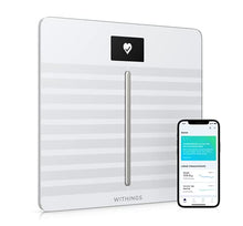 Load image into Gallery viewer, Withings Body Cardio – Premium Wi-Fi Body Composition Smart Scale, Tracks Heart Health, Vascular Age, BMI, Fat, Muscle & Bone Mass, Water %, Digital Bathroom Scale with App Sync via Bluetooth or Wi-Fi