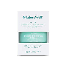 Load image into Gallery viewer, NATUREWELL Day and Night Dynamic Renewal Cream, Hydrates, Restores Radiance, Plumps, Softens, & Reduces the Appearance of Fine Lines with 33 Botanical Super Complex, For Face & Neck, 1.7 Oz