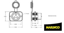 Load image into Gallery viewer, Marinco 70A Trolling Motor Plug & Receptacle, 12VCPS3