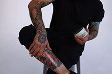 Load image into Gallery viewer, Hustle Butter Tattoo Aftercare 5oz Tattoo Cream, Helps Heal+ Protect New Tattoos and Rejuvenates Older Tattoos - 100% Vegan Tattoo Lotion No-Petroleum
