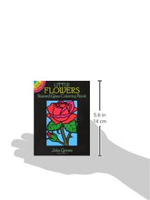 Load image into Gallery viewer, Little Flowers Stained Glass Coloring Book (Dover Stained Glass Coloring Book)
