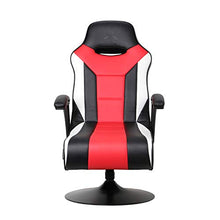 Load image into Gallery viewer, X Rocker Falcon Pedestal PC Office Gaming Chair, 32" x 25" x 42", Black/Red