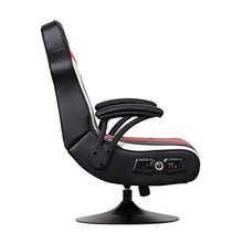 Load image into Gallery viewer, X Rocker Falcon Pedestal PC Office Gaming Chair, 32" x 25" x 42", Black/Red