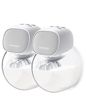 Load image into Gallery viewer, Momcozy S9 Pro Wearable Breast Pump, Hands-Free Breast Pump of Longest Battery Life & LED Display, Double Portable Electric Breast Pump with 2 Modes & 9 Levels - 24mm, 2 Pack Gray