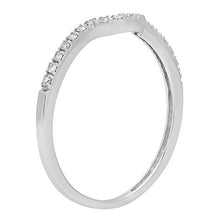 Load image into Gallery viewer, Dazzlingrock Collection 0.11 Carat (ctw) Round White Diamond Ladies Wedding Anniversary Guard Ring Band, 14K White Gold, Size 7