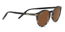 Load image into Gallery viewer, Serengeti Leonora Sunglasses (Shiny Striped Brown, Polarized Drivers Gradient)