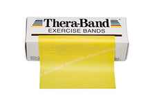 Load image into Gallery viewer, TheraBand Resistance Bands, 6 Yard Roll Professional Latex Elastic Band For Upper Body, Lower Body, & Core Exercise, Physical Therapy, Pilates, Home Workouts, & Rehab, Yellow, Thin, Beginner Level 2