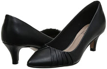 Load image into Gallery viewer, Clarks womens Linvale Crown Pump, Black Leather, 7.5 US
