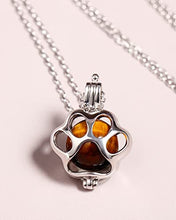 Load image into Gallery viewer, Jewever 925 Sterling Silver with Tiger Eye Stone Cute Cat Claw Pendant Necklaces for Women Gemstones and Crystals Opening Animal Jewelry Gifts 18" Chain
