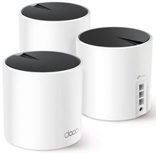 Load image into Gallery viewer, TP-Link Deco AX3000 WiFi 6 Mesh System(Deco X55) - Covers up to 6500 Sq.Ft. , Replaces Wireless Router and Extender, 3 Gigabit ports per unit, supports Ethernet Backhaul (3-pack)