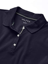Load image into Gallery viewer, Nautica Women's 3-Button Short Sleeve Breathable 100% Cotton Polo Shirt, Navy, X-Large
