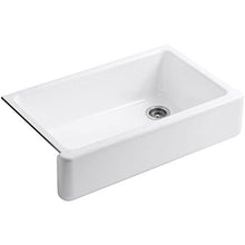 Load image into Gallery viewer, KOHLER Whitehaven Farmhouse Sink, Self-Trimming Tall Apron Front, K-6489-0, White