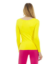 Load image into Gallery viewer, Thermajane Thermal Shirts for Women Scoop Neck Long Sleeve Winter Tops Thermal Undershirt for Women (Yellow, X-Large)
