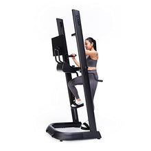 Load image into Gallery viewer, CLMBR Connected Full-Body Resistance Indoor Fitness Machine - Whole Body Strength & High Intensity Cardio Workout - Bluetooth Enabled Hi-Def Display, Built-in Audio - Easy to Move, Space-Saving Design