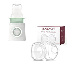 Load image into Gallery viewer, Momcozy Portable Bottle Warmer & Milk Collector for Breastmilk Reusable Breast Milk Shells 2 Pack 2.5oz/75ml
