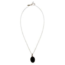 Load image into Gallery viewer, NOVICA Obsidian .925 Sterling Silver Pendant Necklace 'Lovely Facet'