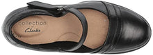 Load image into Gallery viewer, Clarks womens Diane Strap Mary Jane Flat, Black Leather, 8.5 US